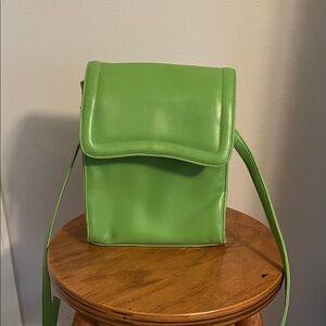Jennifer Moore Vibrant Green Crossbody Bag